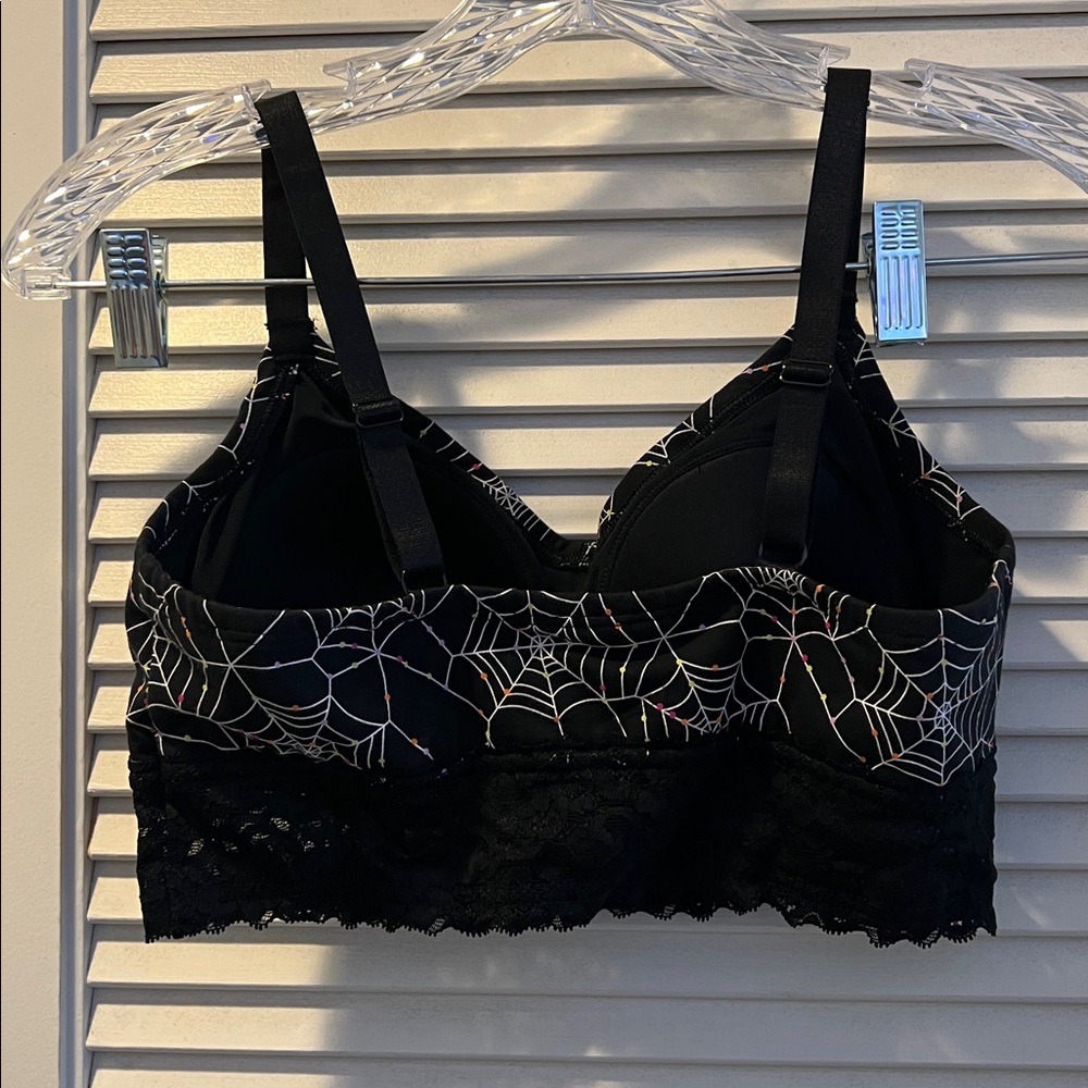 Torrid Black Spider Web Lace Bralette - Picture 3 of 3